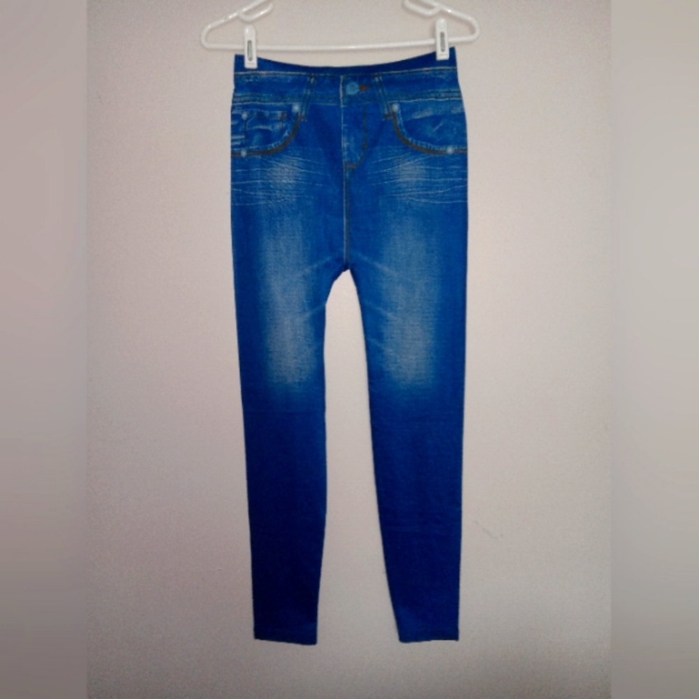Women's Leggings..Faux Jeans look..Soft and Stretchy..XL..